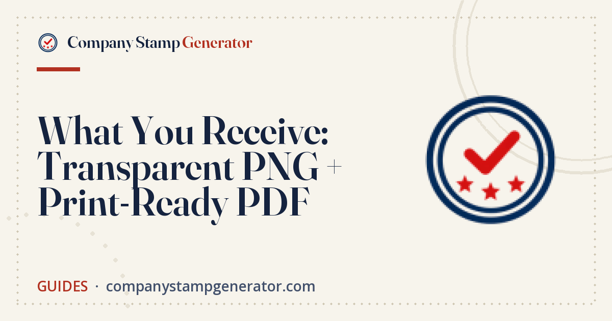 What You Receive: Transparent PNG + Print-Ready PDF